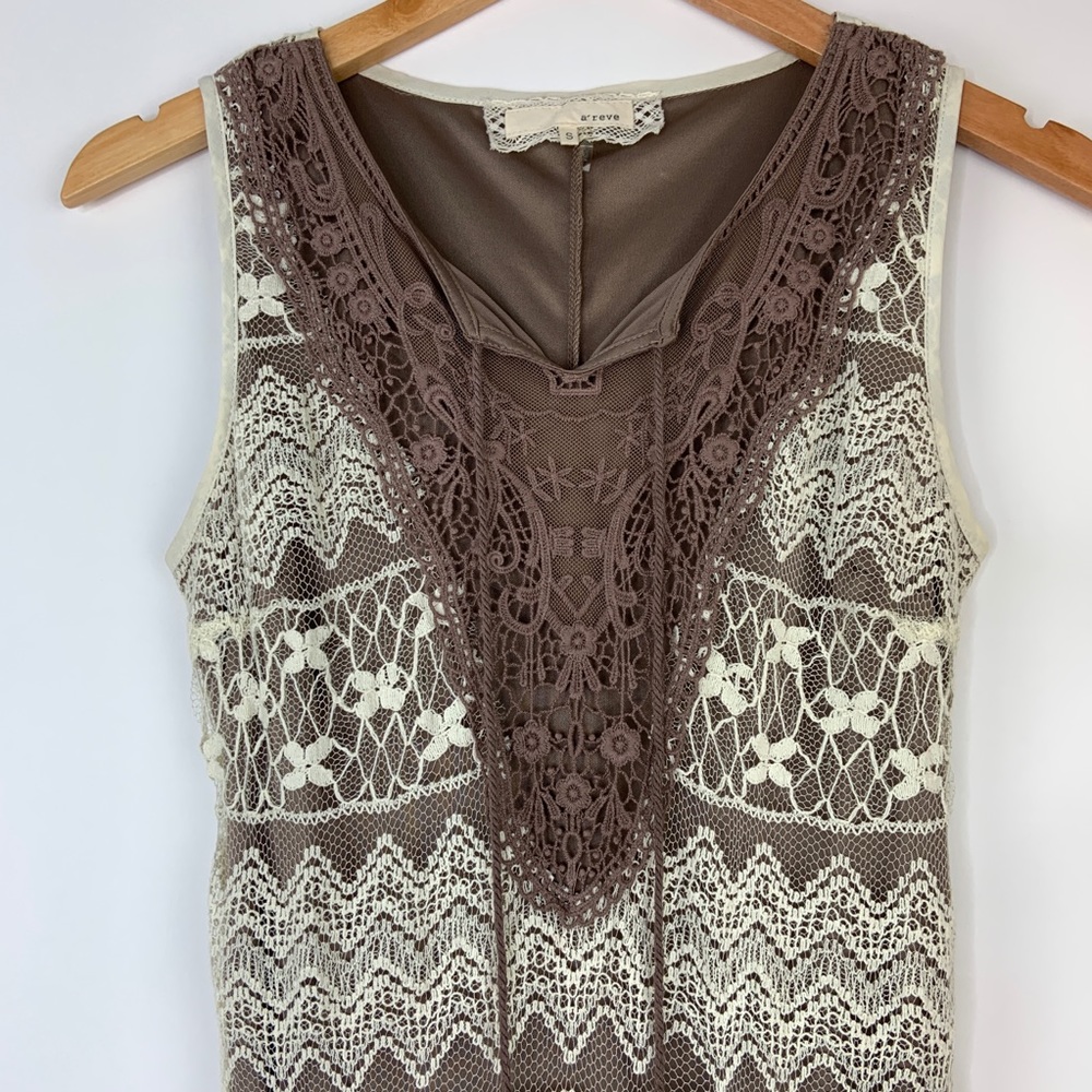 Anthropologie Areve Crochet Knit Dress Size Small - Picture 2 of 8